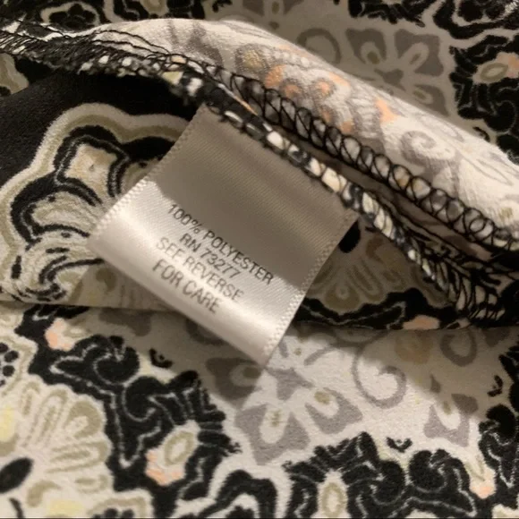 Croft & Barrow multi colored patterned Blouse size 2X - Picture 6 of 7